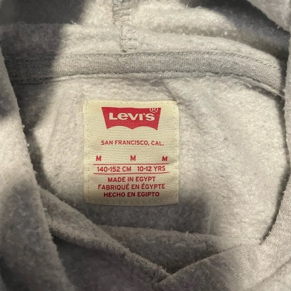 Levi's Gray girls Crop Hoodie with Leopard Logo - Picture 3 of 7